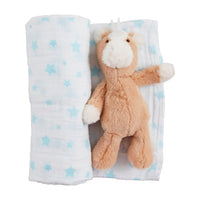 Swaddle And Rattle Set
