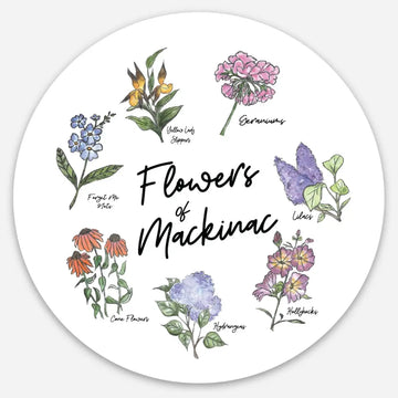 Flowers of Mackinac Sticker
