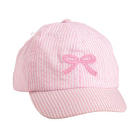 Pink Bow Embroidered Hat