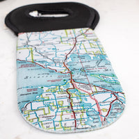 Mackinac Map Wine Tote