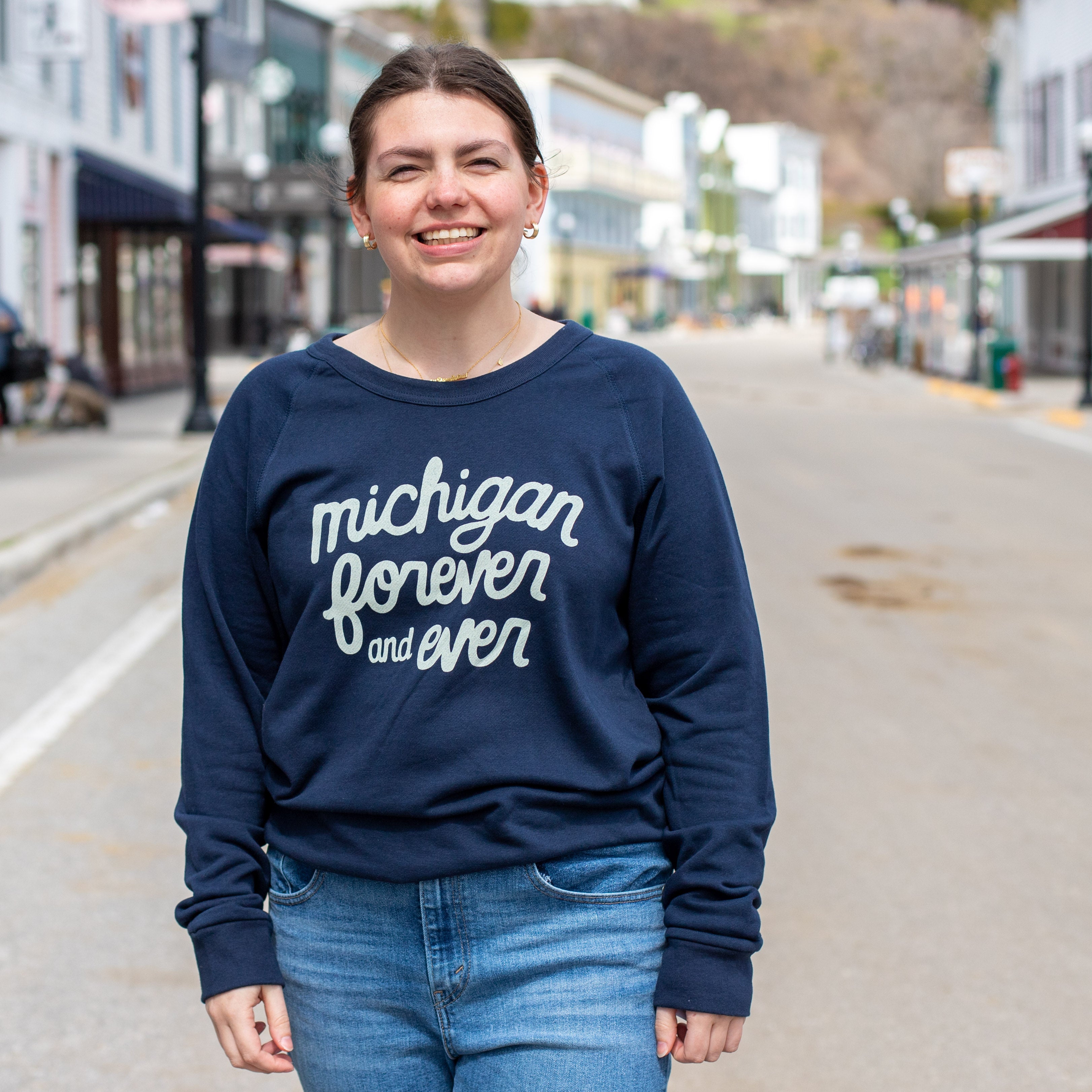 Michigan best sale women's sweatshirt