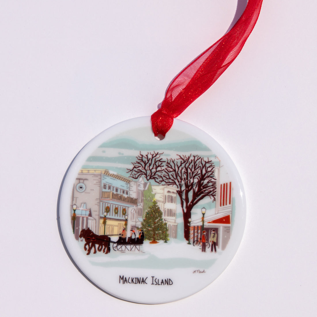 Ceramic Ornament I Red Cabin Studio