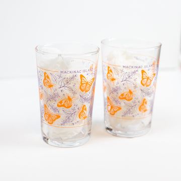 Butterfly Juice Glass