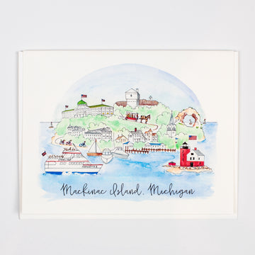 Mackinac Island Single Notecard