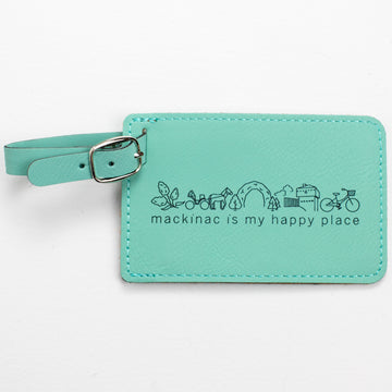 Tangico I Mackinac Is My Happy Place Luggage Tag