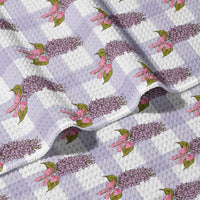 Little Lilac Double Sided Waffle Dish Towel