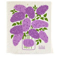 Lilac Purple - Dish Towel + Sponge Cloth Set