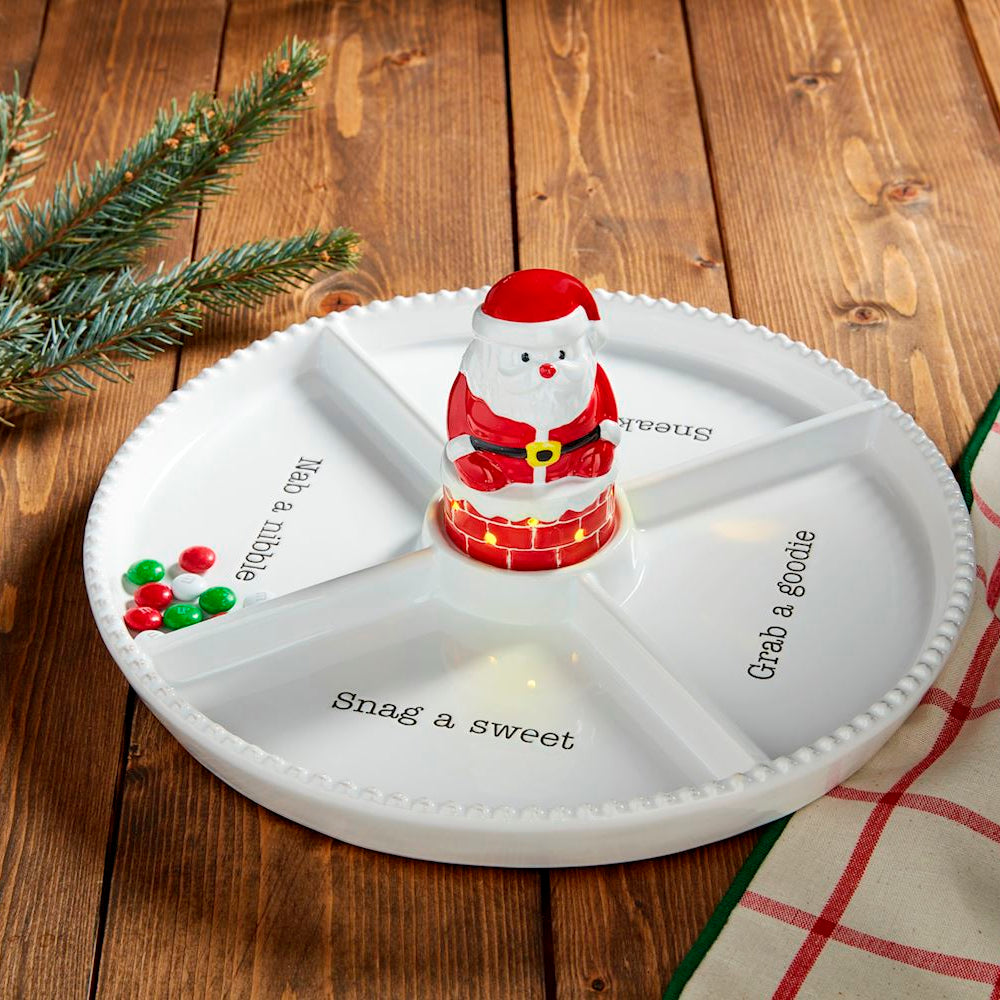 Santa Chimney Light Up Sitter