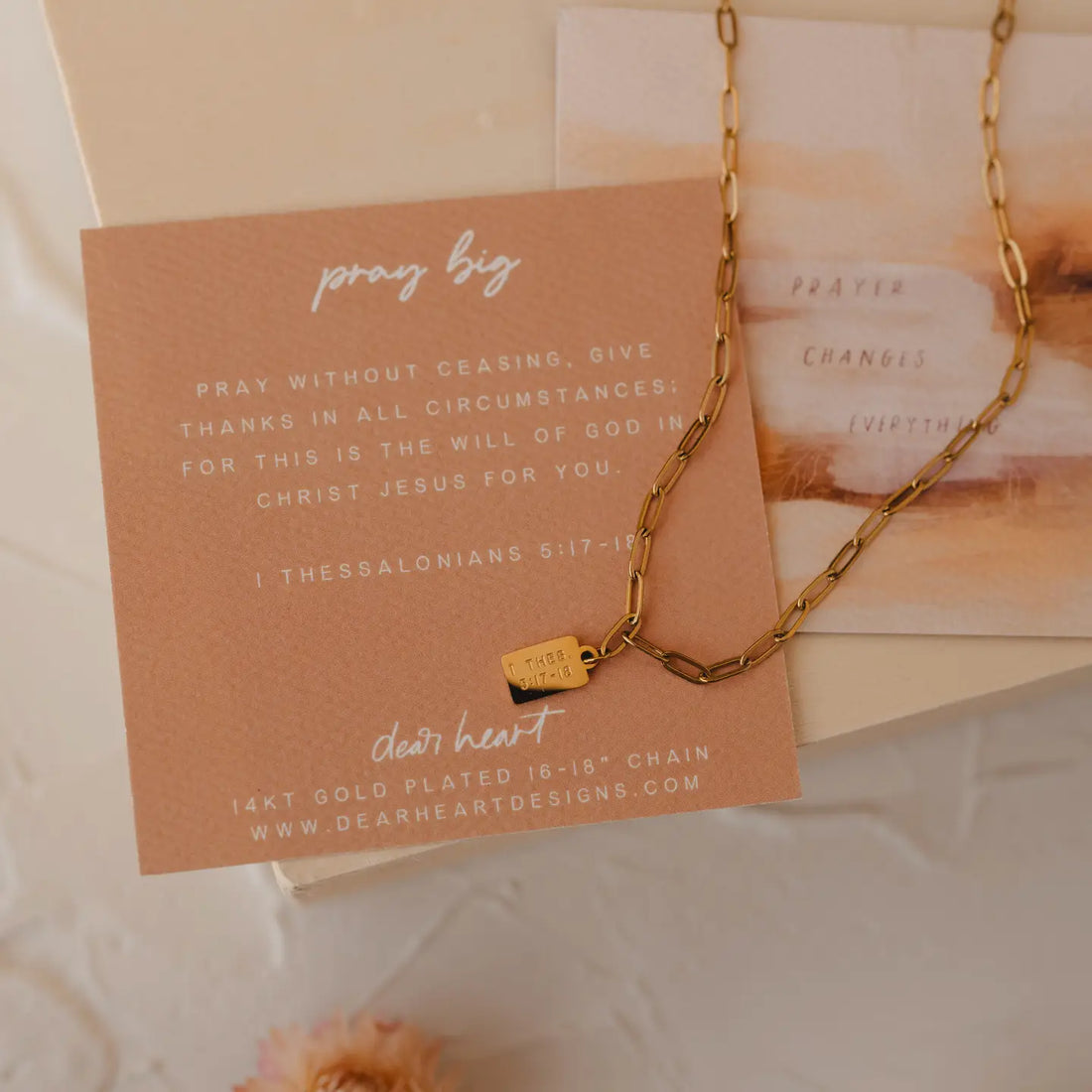 Pray Big Tag Necklace