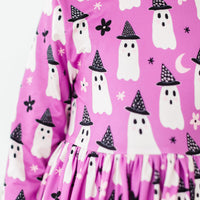 Witches Boo 3/4 Sleeve Pocket Twirl Dress