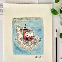 Mackinac Island Lighthouse - Michigan Lighthouse Diy Kit