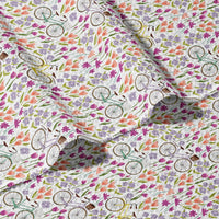 Floral Bikes Recycled Waffle Dish Towel