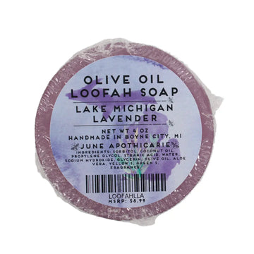 Lake Michigan Lavender Olive Oil Loofah Soap