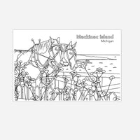 Coloring Postcard Set