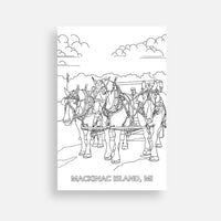 Coloring Postcard Set