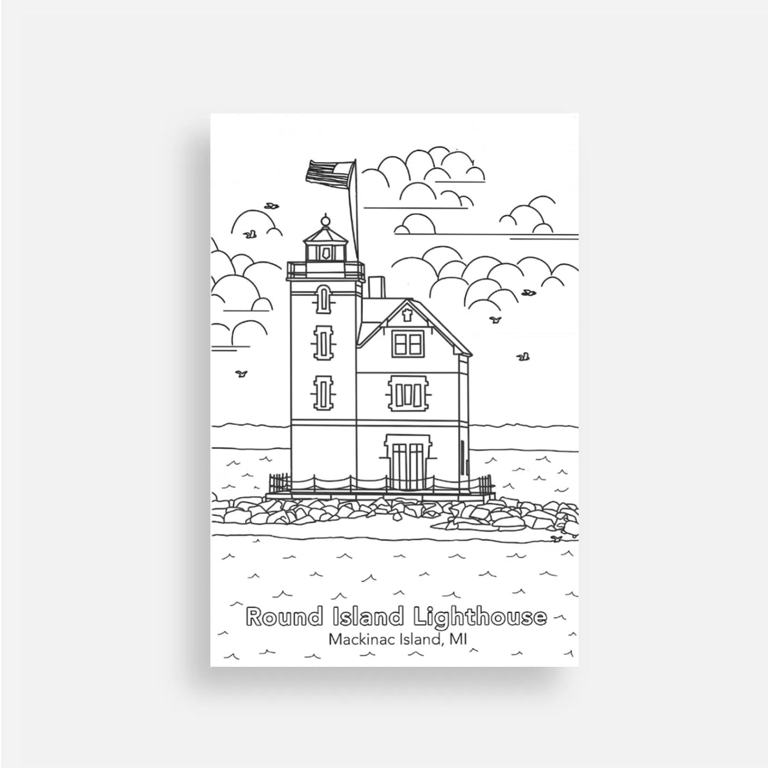 Coloring Postcard Set