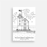 Coloring Postcard Set