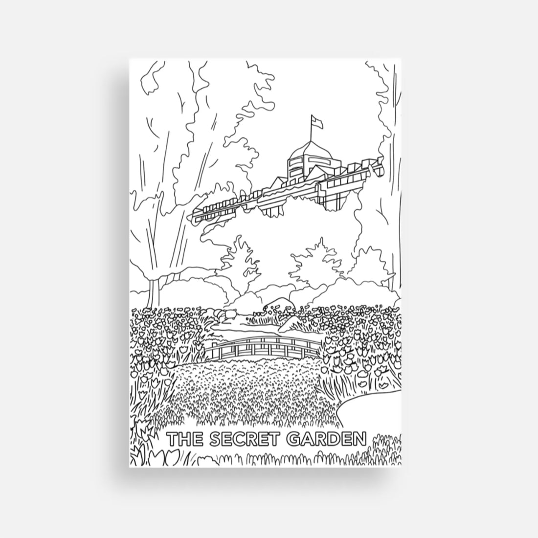 Coloring Postcard Set