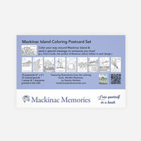 Coloring Postcard Set