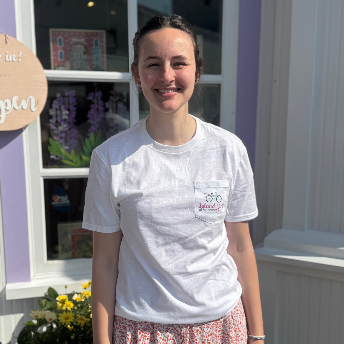 White Island Girl Pocket T-Shirt