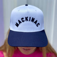 Mackinac Puff Embroidered Two Tone Hat