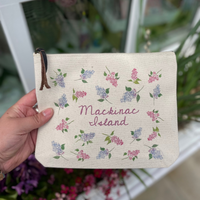 Mackinac Island Lilac Sprigs Pouch