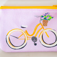 Denim Zip Change Coin Bag | LL X Leland Gal