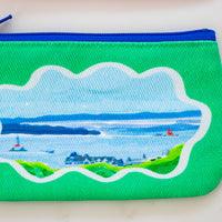 Denim Zip Change Coin Bag | LL X Leland Gal
