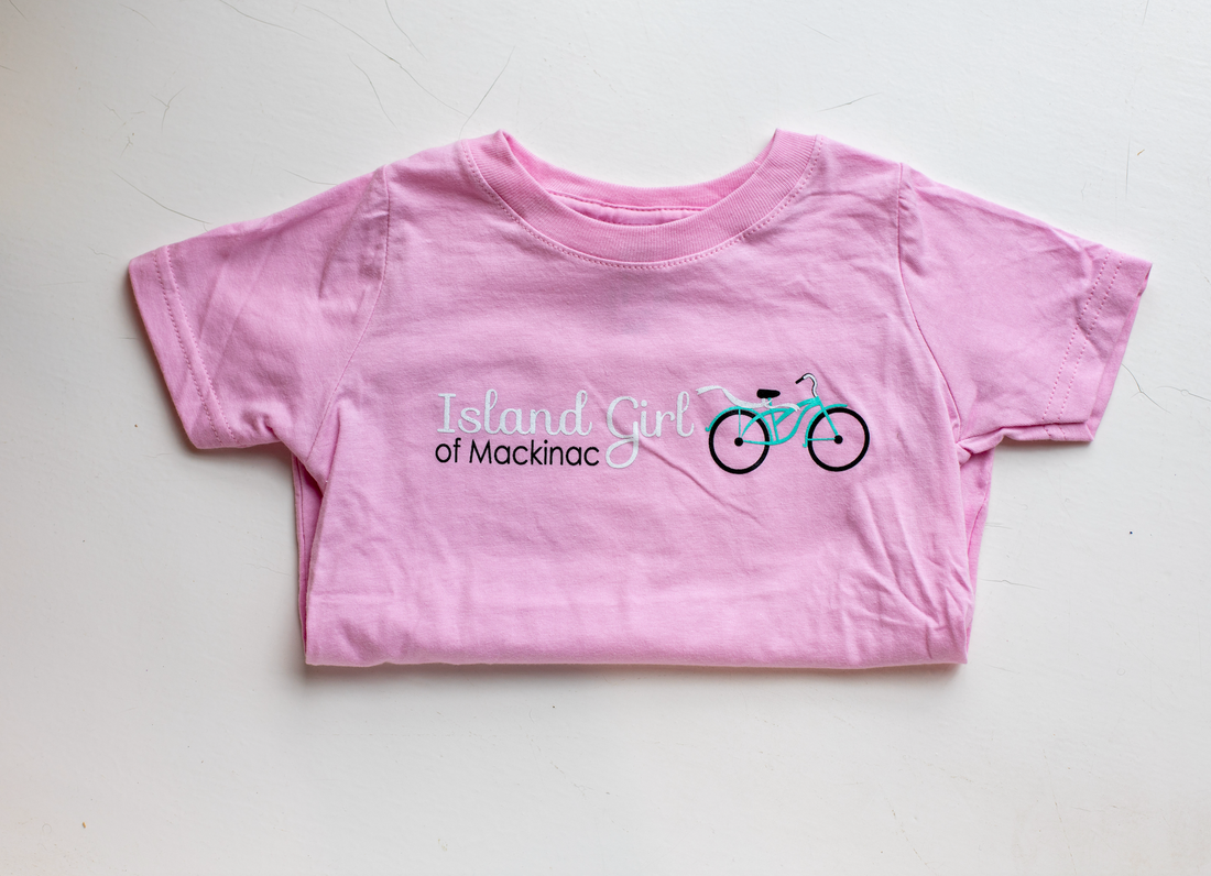 Light Pink Island Girl Youth Tee