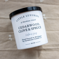 Little Luxuries' Cedarwood, Clove and Spruce Candle
