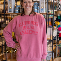 All You Need Is Love & Mackinac Puff Print Sweatshirt