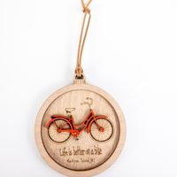 Wooden Mackinac Ornament | Red Cabin Studio