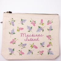 Mackinac Island Lilac Sprigs Pouch