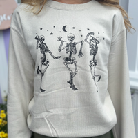 Dancing Skeletons Halloween Crewneck Sweatshirt