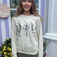 Dancing Skeletons Halloween Crewneck Sweatshirt