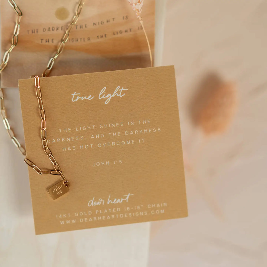 True Light Tag Necklace