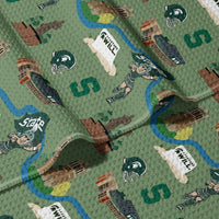 Michigan State University Double Sided Waffle Beach Towel