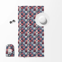 USA Quilt Double Sided Quick Dry Beach Towel