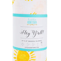 Hey Y'all Baby Swaddle Blanket