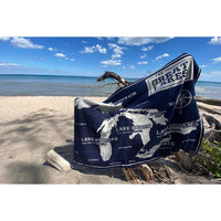 Great Lakes Map Wool Throw