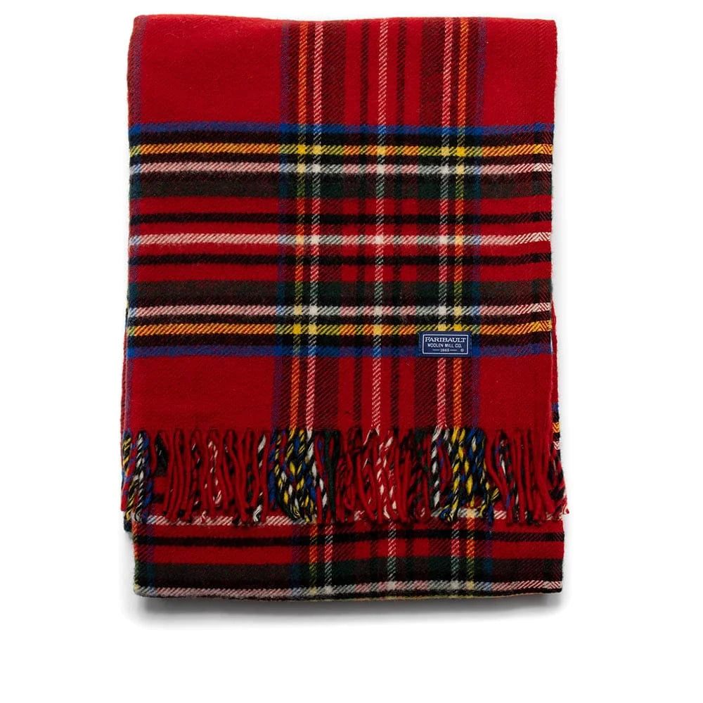 Stewart Plaid Wool Throw Blanket Little Luxuries of Mackinac Island