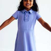 Periwinkle Short Sleeved Polo Dress