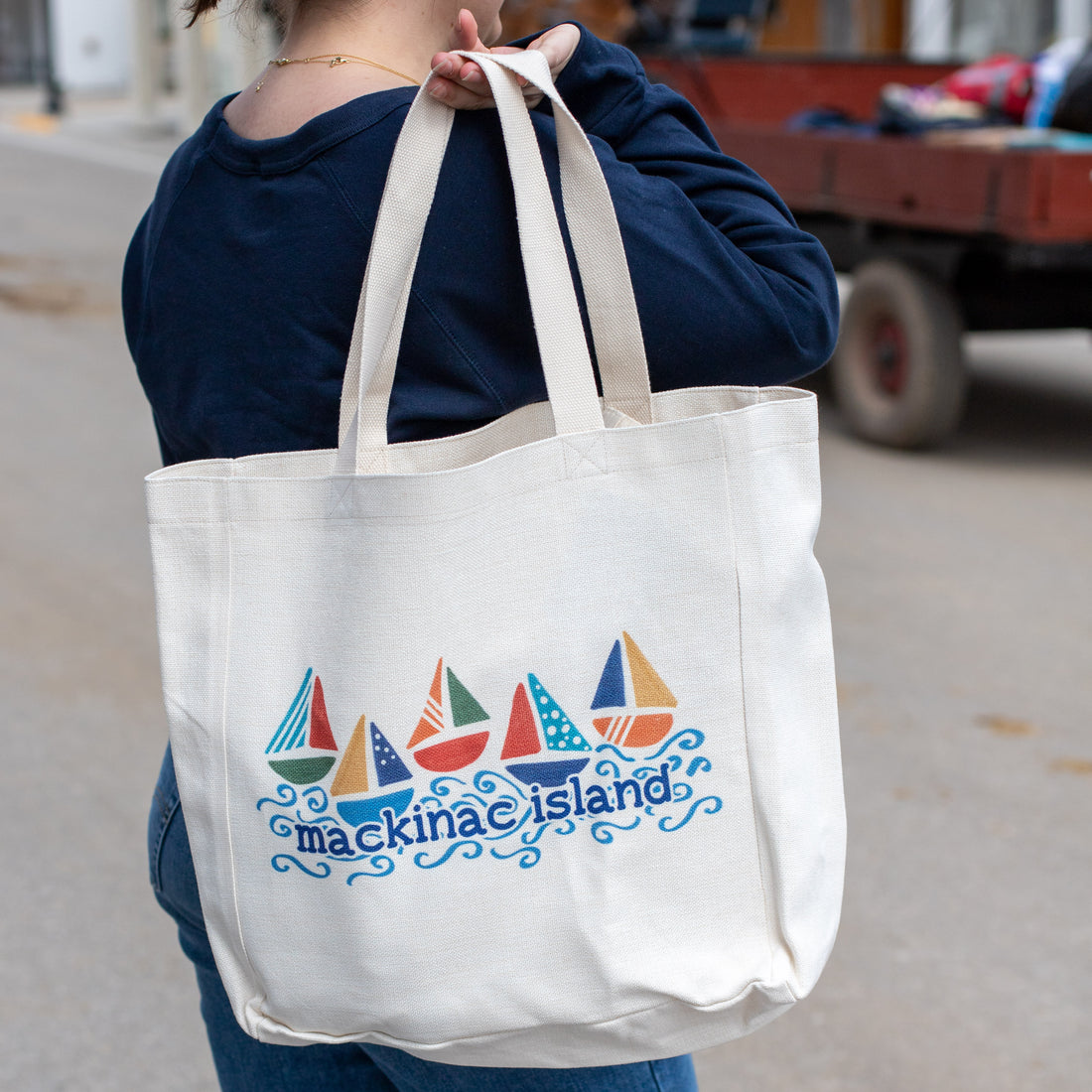 Mackinac Tote Bags