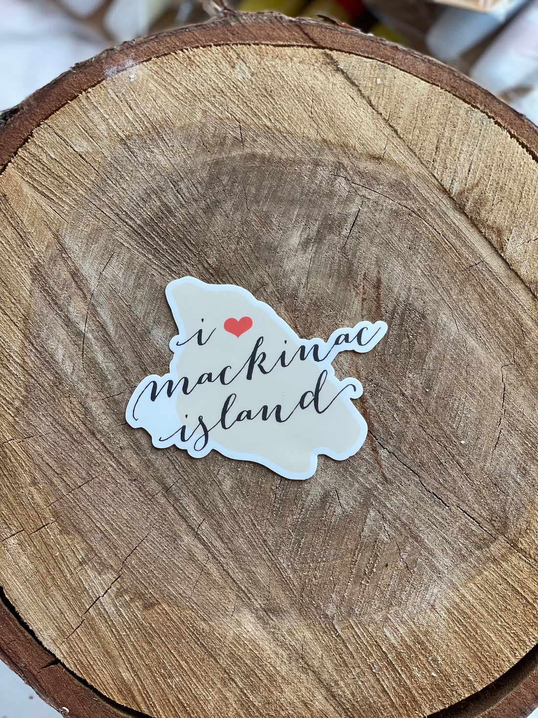 I Love Mackinac Island Sticker | The Happy Collection