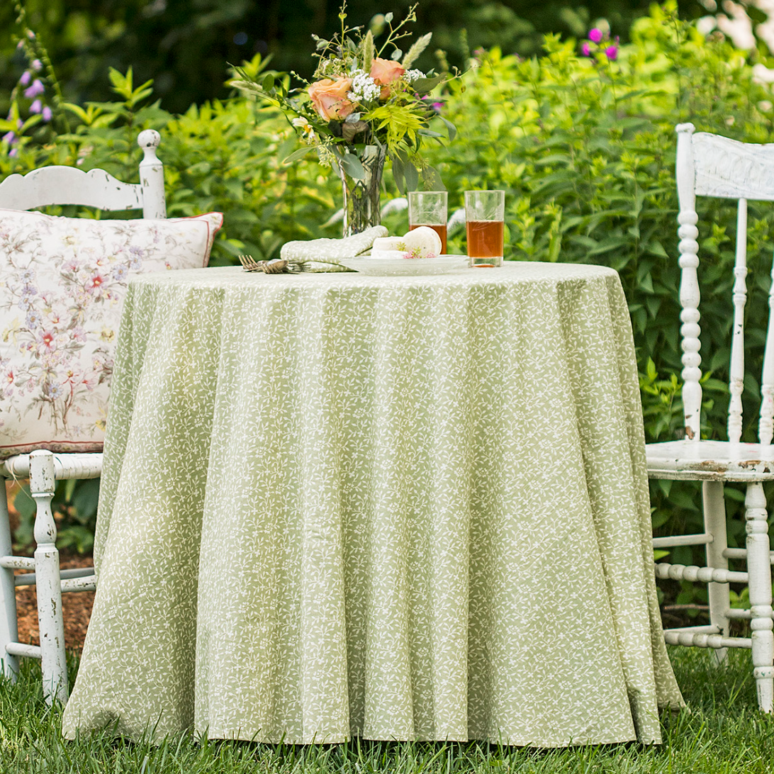 April Cornell  Forget Me Not Round Table Cloth – Little Luxuries