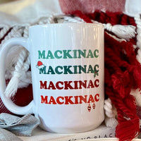 Mackinac Repeated Christmas Mug