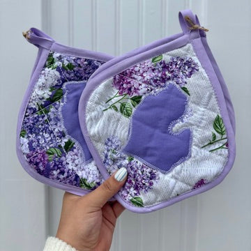Lilac Pot Holder Set