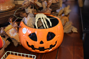 Animated Jack-O-Lantern Candy Bowl