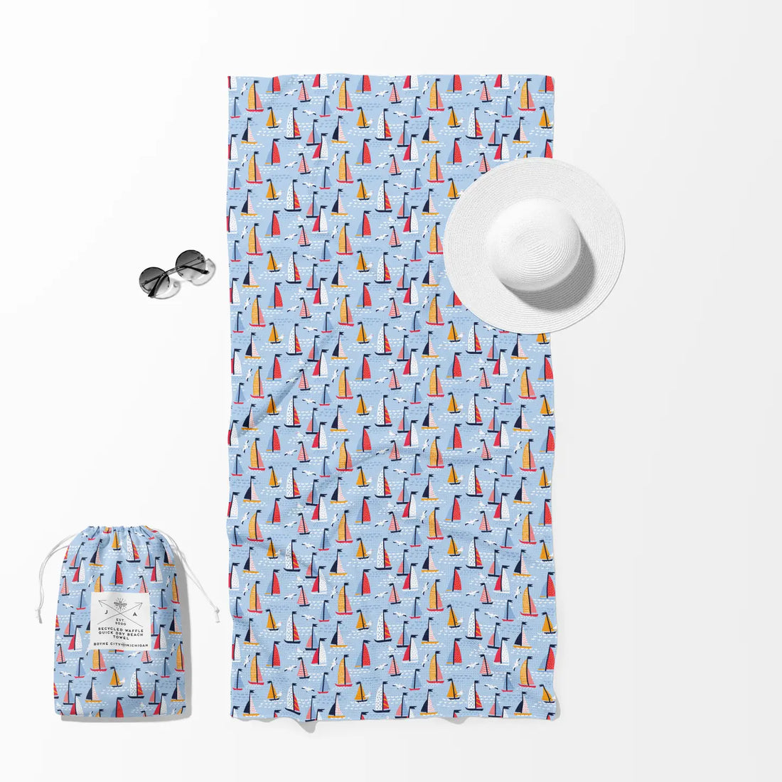 The Great Lakes Double Sided Quick Dry Beach Towel