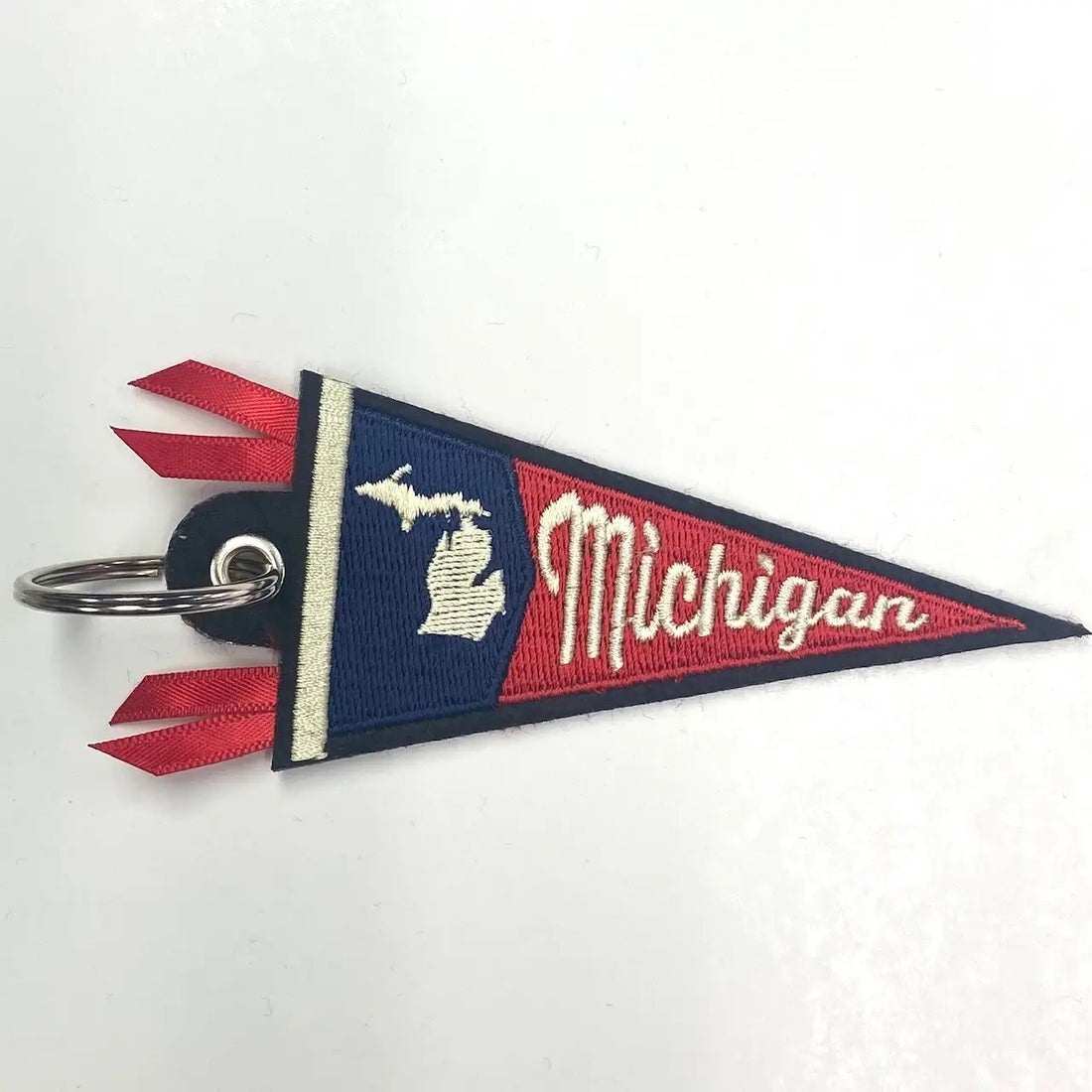 Michigan Pennant Keychain